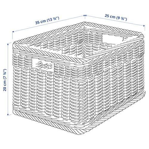 Корзина IKEA BEKNA 25х35х20 см 105.133.92 Плетенная 105.133.92 ➜ Пакуємо МИ📦 фото Корзина IKEA BEKNA 25х35х20 см 105.133.92 Плетенная 105.133.92 ➜ Пакуємо МИ📦 фото