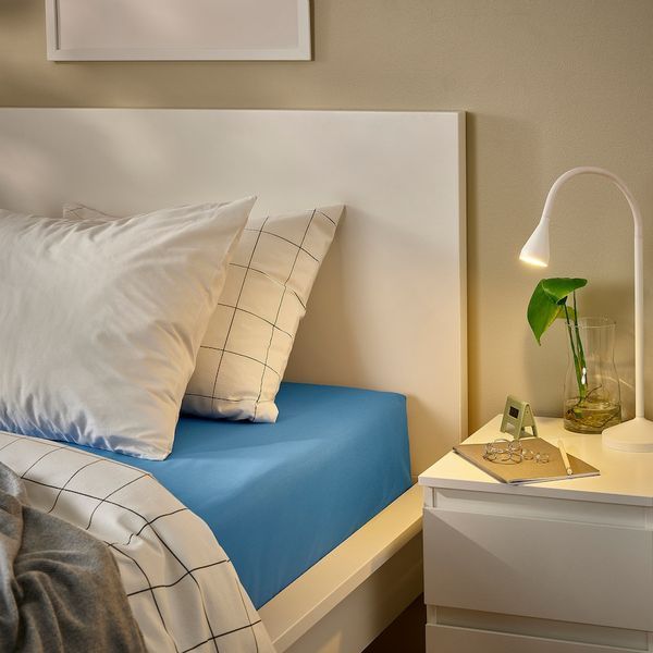 Простирадло IKEA DVALA 80х200 см Синє 005.768.70 005.768.70 ➜ Пакуємо МИ📦 фото Простирадло IKEA DVALA 80х200 см Синє 005.768.70 005.768.70 ➜ Пакуємо МИ📦 фото