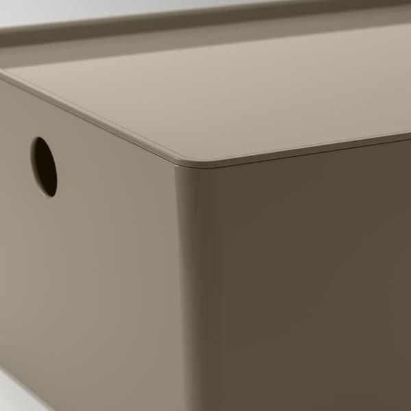 Контейнер с крышкой IKEA KUGGIS 26x35x15 см Серо-бежевый 895.824.91 895.824.91 ➜ Пакуємо МИ📦 фото Контейнер с крышкой IKEA KUGGIS 26x35x15 см Серо-бежевый 895.824.91 895.824.91 ➜ Пакуємо МИ📦 фото