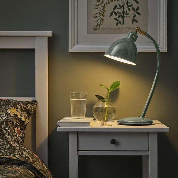 Настільна лампа IKEA R&Ouml;DFLIK Сіро-зелена 805.827.06 805.827.06 ➜ Пакуємо МИ📦 фото