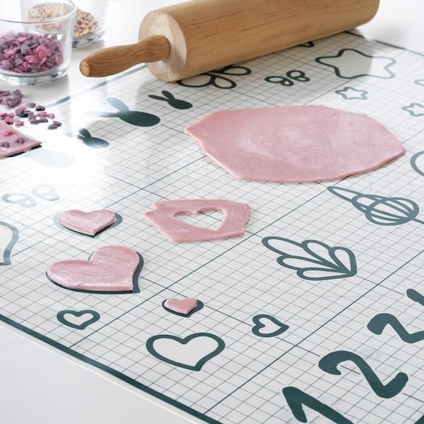 Силиконовый коврик IKEA BAKTRADITION (ИКЕА БАКТРАДИТИОН). Белый/бирюзовый. 604.801.67 604.801.67 ➜ Пакуємо МИ📦 фото Силиконовый коврик IKEA BAKTRADITION (ИКЕА БАКТРАДИТИОН). Белый/бирюзовый. 604.801.67 604.801.67 ➜ Пакуємо МИ📦 фото