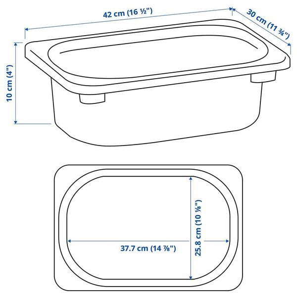 Контейнер IKEA TROFAST 42x30x10 см Оранжевый 205.820.83 205.820.83 ➜ Пакуємо МИ📦 фото
