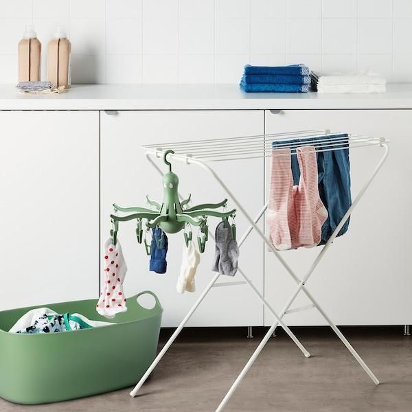 Сушилка для белья IKEA PRESSA Зеленая 905.791.57 905.791.57 ➜ Пакуємо МИ📦 фото