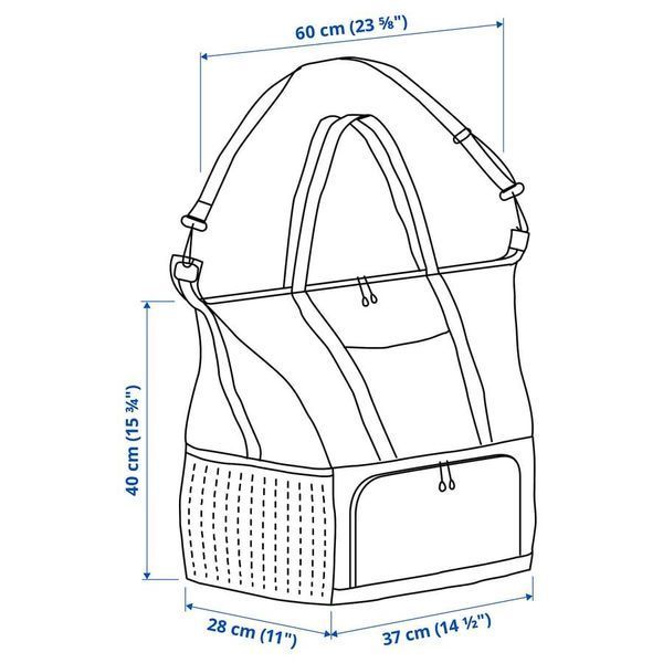 Сумка-холодильник IKEA KLOTPIL 38x24x40 см Оранжевая 005.863.79 005.863.79 ➜ Пакуємо МИ📦 фото