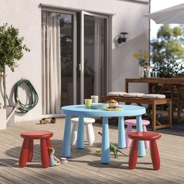 Табурет для детей IKEA MAMMUT Красный 705.819.91 705.819.91 ➜ Пакуємо МИ📦 фото