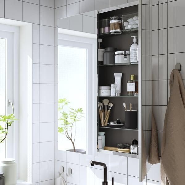 Шафка з дзеркалом IKEA LETTAN 80x15x95 см Біла 805.349.23 805.349.23 ➜ Пакуємо МИ📦 фото