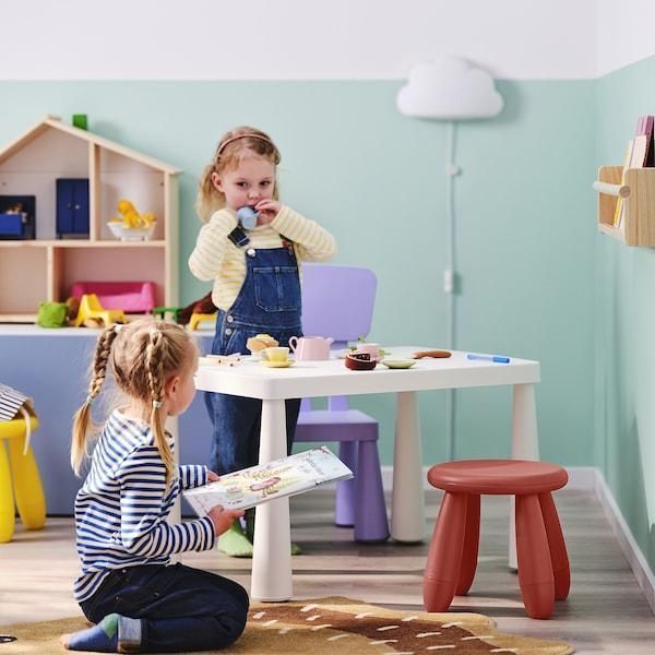 Табурет для детей IKEA MAMMUT Красный 705.819.91 705.819.91 ➜ Пакуємо МИ📦 фото