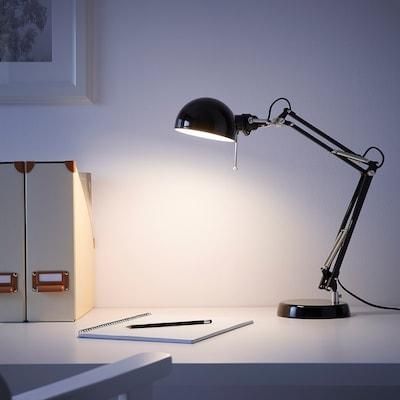 Настільна лампа IKEA FORSA 00146776 Чорна 001.467.76 ➜ Пакуємо МИ📦 фото
