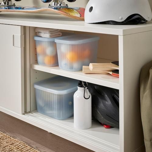 Контейнер с крышкой IKEA RYKTA 805.331.98 Серо-голубой 805.331.98 ➜ Пакуємо МИ📦 фото
