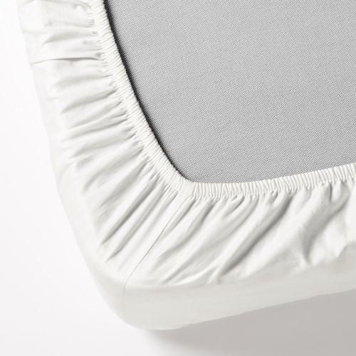 Простыня IKEA DVALA 120x200 см Белая 003.572.69 003.572.69 ➜ Пакуємо МИ📦 фото