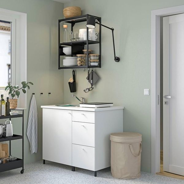 Сумка для сортування із кришкою IKEA DIMPA 50 л Бежева 406.014.34 406.014.34 ➜ Пакуємо МИ📦 фото