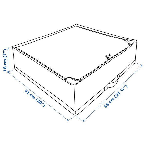Сумка для зберігання IKEA STUK 55x51x18 см Біло-сіра 403.095.73 403.095.73 ➜ Пакуємо МИ📦 фото