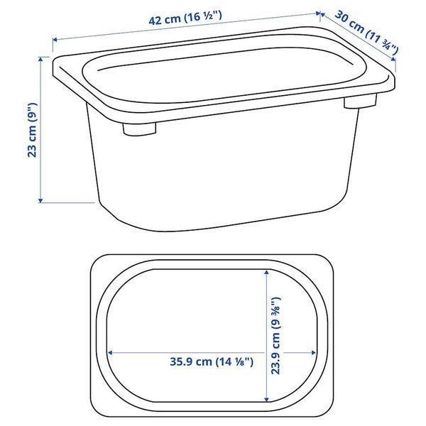 Контейнер IKEA TROFAST 42x30x23 см Фиолетовый 005.820.98 005.820.98 ➜ Пакуємо МИ📦 фото