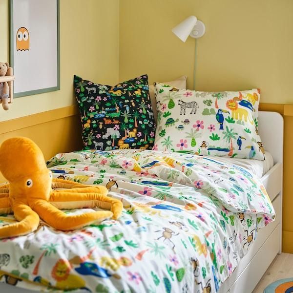 Набір дитячої постільної білизни IKEA NATTHÄGER 150x200/50x60 см 2 предмети 205.952.93 205.952.93 ➜ Пакуємо МИ📦 фото Набір дитячої постільної білизни IKEA NATTHÄGER 150x200/50x60 см 2 предмети 205.952.93 205.952.93 ➜ Пакуємо МИ📦 фото