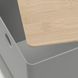 Контейнер с крышкой IKEA KUGGIS 18x26x15 см Светло-серый / бамбук 895.968.17 895.968.17 ➜ Пакуємо МИ📦 фото 3