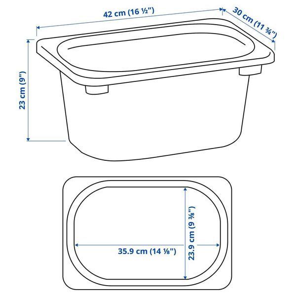 Контейнер IKEA TROFAST 42x30x23 см Серый 305.895.31 305.895.31 ➜ Пакуємо МИ📦 фото