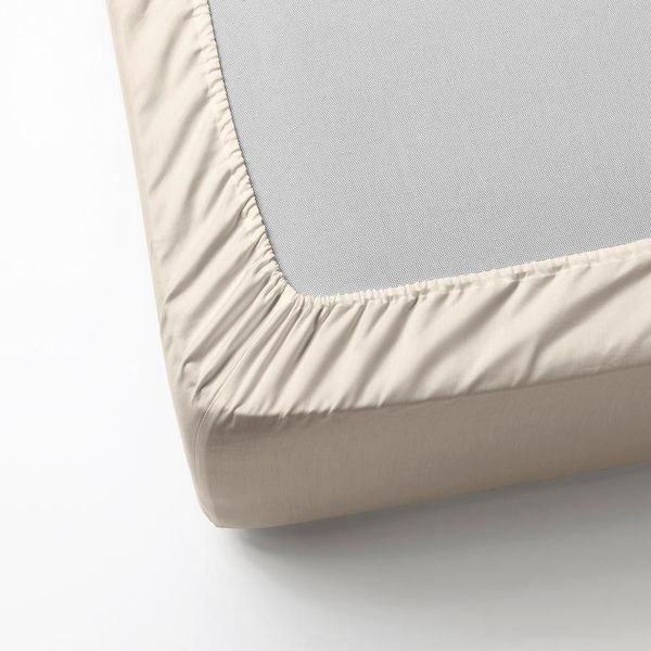 Простирадло IKEA DVALA 180х200 см Бежева 703.572.23 703.572.23 ➜ Пакуємо МИ📦 фото Простирадло IKEA DVALA 180х200 см Бежева 703.572.23 703.572.23 ➜ Пакуємо МИ📦 фото