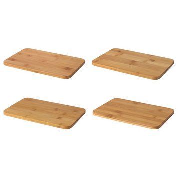 Набор подносов для сэндвичей IKEA BRONSSOPP 4 предмета Бамбуковые 303.215.56 303.215.56 ➜ Пакуємо МИ📦 фото