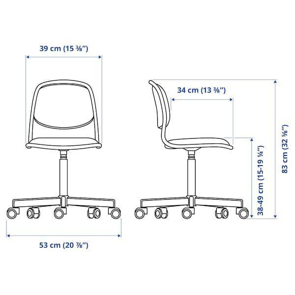 Детский стул IKEA ORFJALL Бело-салатовый 705.414.29 705.414.29 ➜ Пакуємо МИ📦 фото