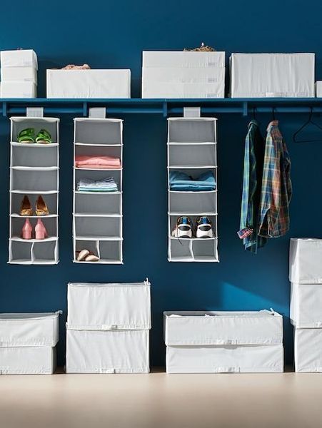 Органайзер для одягу IKEA STUK 70370856 Біло-сірий 703.708.56 ➜ Пакуємо МИ📦 фото