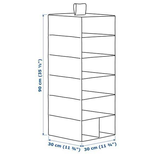 Органайзер для одягу IKEA STUK 70370856 Біло-сірий 703.708.56 ➜ Пакуємо МИ📦 фото