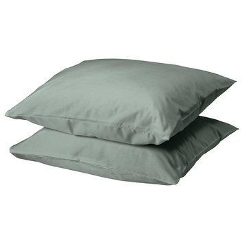 Комплект наволочек IKEA DVALA 50x60 см Серо-зеленые 2 предмета 105.496.64 105.496.64 ➜ Пакуємо МИ📦 фото