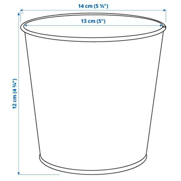 Горшок для цветов IKEA DAIDAI Диаметр - 12 см Золотистый 703.594.20 703.594.20 ➜ Пакуємо МИ📦 фото