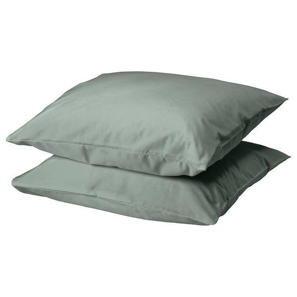 Комплект наволочек IKEA DVALA 50x60 см Серо-зеленые 2 предмета 105.496.64 105.496.64 ➜ Пакуємо МИ📦 фото Комплект наволочек IKEA DVALA 50x60 см Серо-зеленые 2 предмета 105.496.64 105.496.64 ➜ Пакуємо МИ📦 фото