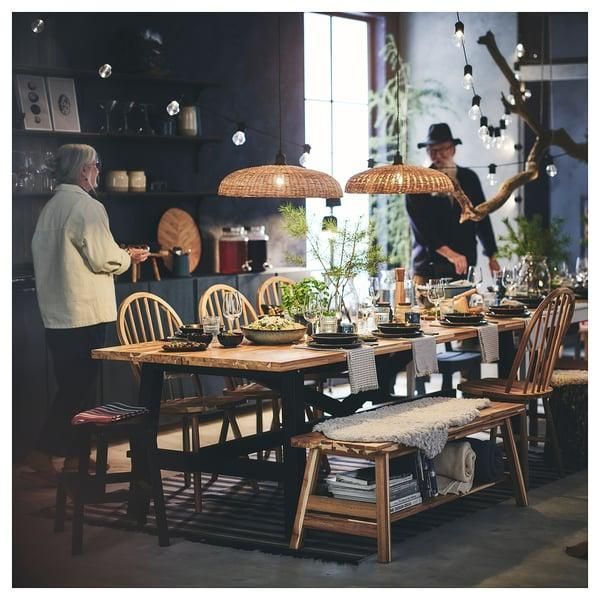 Підвісний світильник IKEA NARRKOLV Діаметр - 56 см Золотисто-чорний 005.943.41 005.943.41 ➜ Пакуємо МИ📦 фото