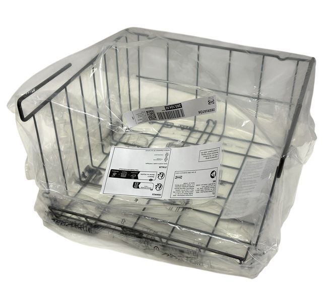Корзина с зажимом IKEA OBSERVAT&Ouml;R 20312492 Серо-коричневая 203.124.92 ➜ Пакуємо МИ📦 фото