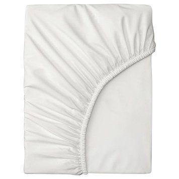Простыня на резинке IKEA BRUKSVARA 90x200 см Белая 005.746.06 005.746.06 ➜ Пакуємо МИ📦 фото
