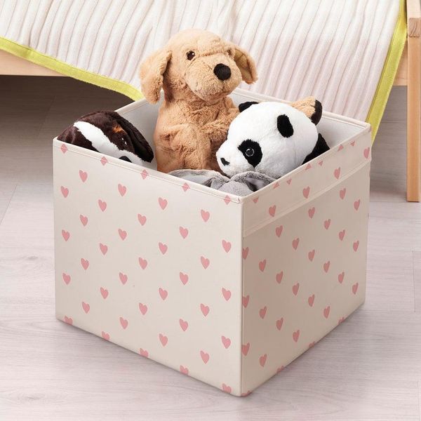 Коробка для хранения IKEA REGNBROMS 33x38x33 см Розовая в сердечка 705.553.55 705.553.55 ➜ Пакуємо МИ📦 фото Коробка для хранения IKEA REGNBROMS 33x38x33 см Розовая в сердечка 705.553.55 705.553.55 ➜ Пакуємо МИ📦 фото