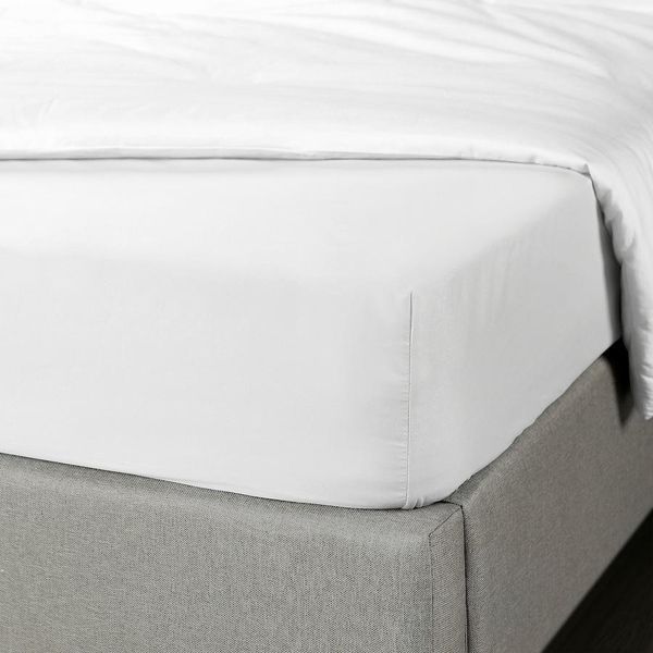 Простирадло на резинці IKEA BRUKSVARA 90x200 см Біла 005.746.06 005.746.06 ➜ Пакуємо МИ📦 фото
