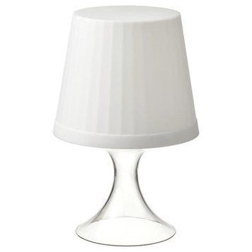 Настольная лампа на батарейках IKEA LAMPAN Высота - 24 см Белая 605.946.06 605.946.06 ➜ Пакуємо МИ📦 фото
