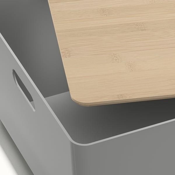 Контейнер с крышкой IKEA KUGGIS 37x54x21 см Светло-серый / бамбук 295.968.15 295.968.15 ➜ Пакуємо МИ📦 фото Контейнер с крышкой IKEA KUGGIS 37x54x21 см Светло-серый / бамбук 295.968.15 295.968.15 ➜ Пакуємо МИ📦 фото