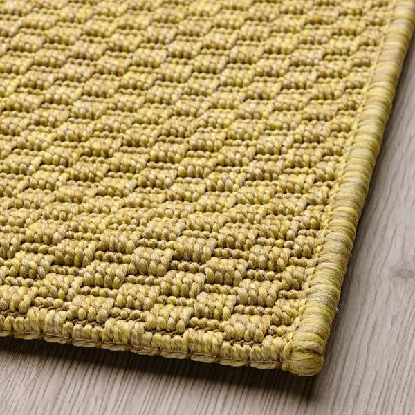 Тканевый ковер IKEA MORUM 160x230 см Светло-желтый 205.691.47 205.691.47 ➜ Пакуємо МИ📦 фото