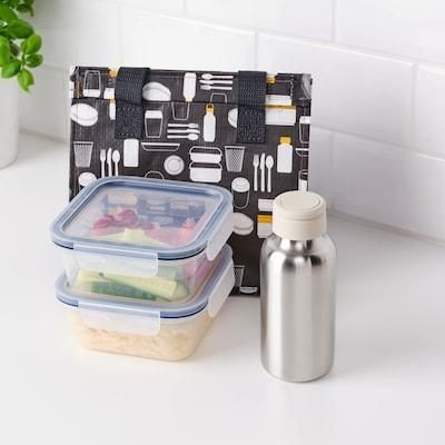 Бутылка для воды IKEA ENKELSPARIG (ИКЕА ЭНКЕЛЬСПОРОГ). 0,5 л. 00497222. Стальная 004.972.22 ➜ Пакуємо МИ📦 фото