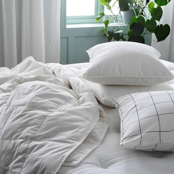 Подушка высокая IKEA GULKAVLE 50x60 см Белая 305.471.45 305.471.45 ➜ Пакуємо МИ📦 фото