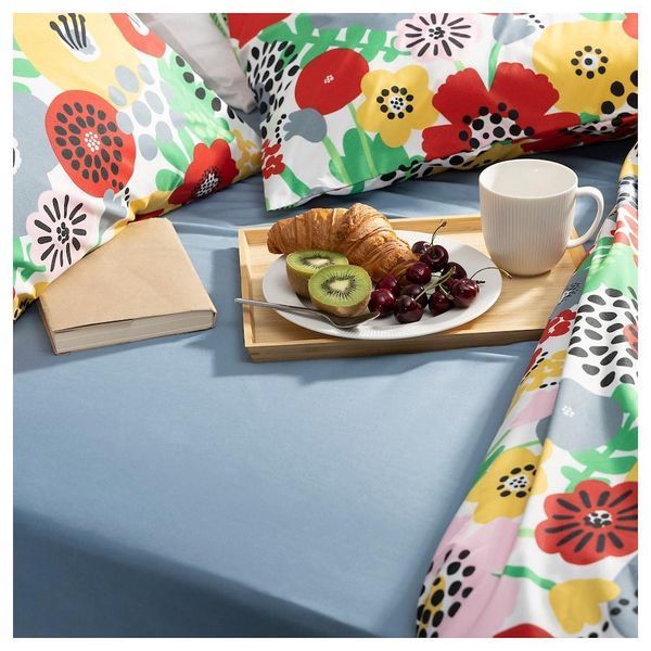 Простирадло на резинці IKEA BRUKSVARA 140x200 см Блакитне 705.745.99 705.745.99 ➜ Пакуємо МИ📦 фото