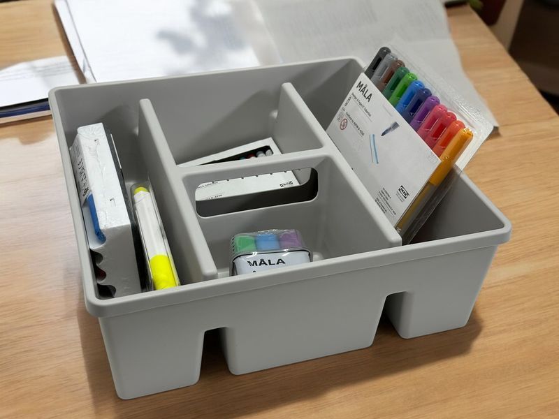 Контейнер с отделениями IKEA F&Aring;NGGR&Ouml;DA 30x30x11 см Серый 105.595.30 105.595.30 ➜ Пакуємо МИ📦 фото