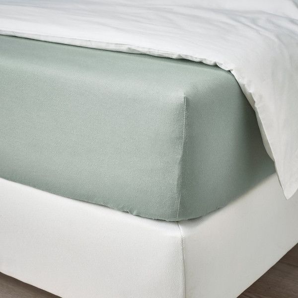 Простирадло IKEA DVALA 90х200 см Сіро-зелене 505.496.43 505.496.43 ➜ Пакуємо МИ📦 фото Простирадло IKEA DVALA 90х200 см Сіро-зелене 505.496.43 505.496.43 ➜ Пакуємо МИ📦 фото