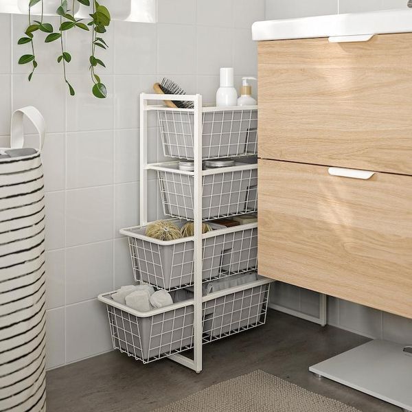 Контейнер с отделениями IKEA F&Aring;NGGR&Ouml;DA 48x18x14 см Серый 505.595.33 505.595.33 ➜ Пакуємо МИ📦 фото