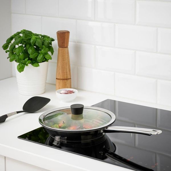 Крышка для сковороды IKEA KLOCKREN Диаметр - 25 см Стеклянная 004.590.22 004.590.22 ➜ Пакуємо МИ📦 фото