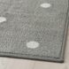 Ковер IKEA LEN 133x160 см Серый в горошек 905.890.43 905.890.43 ➜ Пакуємо МИ📦 фото 2