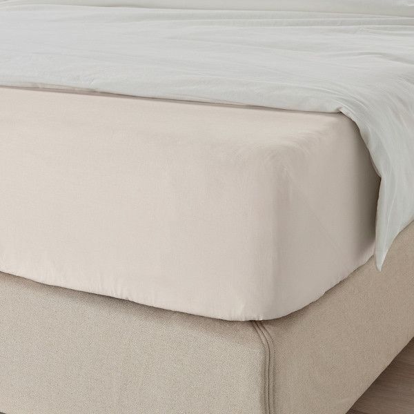 Простыня IKEA DVALA 140х200 см Бежевая 303.571.59 303.571.59 ➜ Пакуємо МИ📦 фото Простыня IKEA DVALA 140х200 см Бежевая 303.571.59 303.571.59 ➜ Пакуємо МИ📦 фото