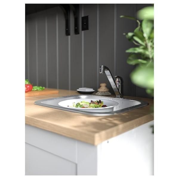 Мойка встраиваемая IKEA FYNDIG Стальная 591.580.03 591.580.03 ➜ Пакуємо МИ📦 фото