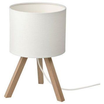 Настольная лампа IKEA STORSEGEL Бело-коричневая 605.735.38 605.735.38 ➜ Пакуємо МИ📦 фото
