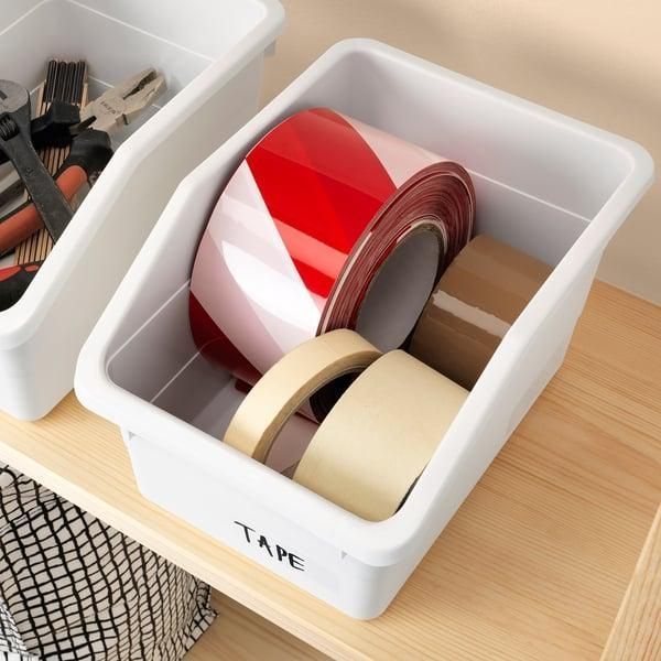 Контейнер для хранения IKEA SOCKERBIT 19x26x15 см Белый 503.161.82 503.161.82 ➜ Пакуємо МИ📦 фото