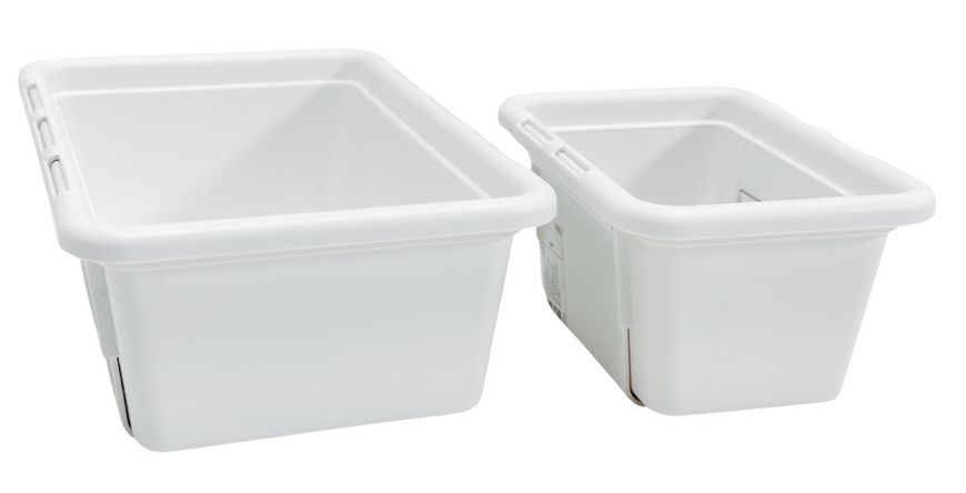 Контейнер выдвижной IKEA KACKLA 18-28x13 см Белый 106.020.48 106.020.48 ➜ Пакуємо МИ📦 фото