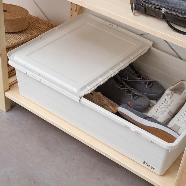 Контейнер с крышкой на 2 отделения IKEA SOCKERBIT 50x77x19 см Белый 204.115.24 204.115.24 ➜ Пакуємо МИ📦 фото